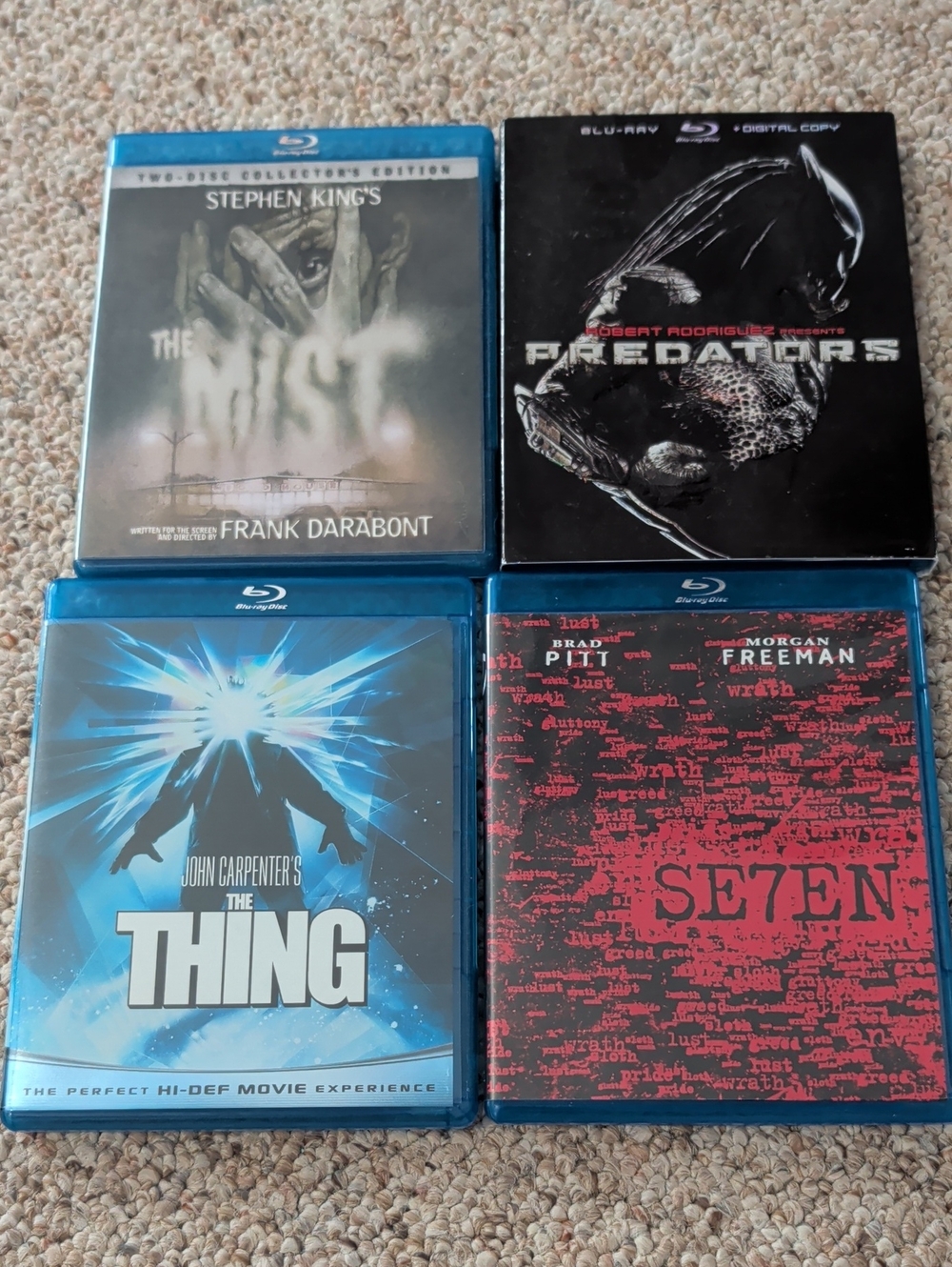 Set of 4 Blu-ray Horror/Thriller Movies